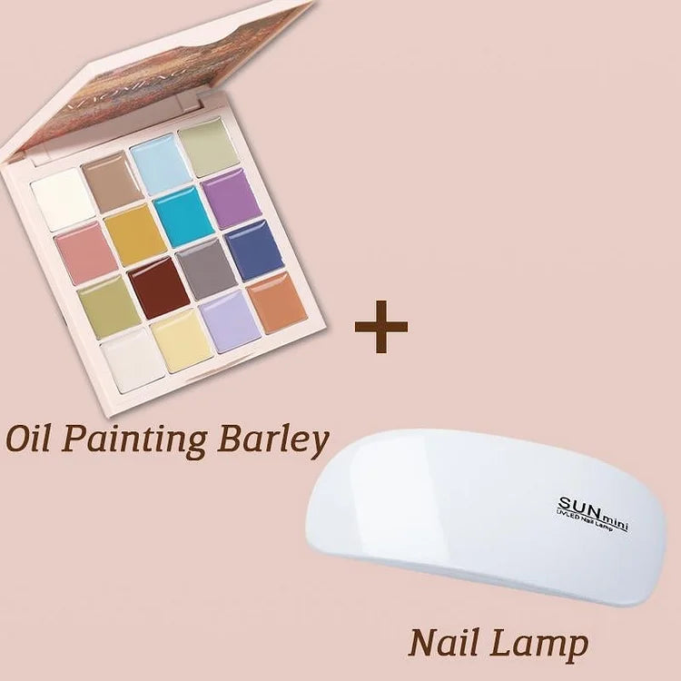 16 Colors Solid Nail Polish Platter