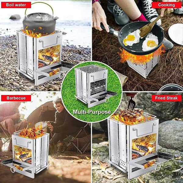 Foldable BBQ Grill for Outdoor Camping